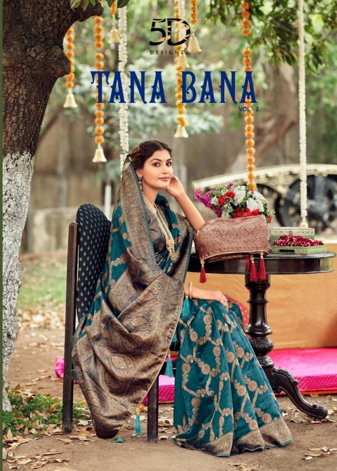 Tanabana Vol 2 By 5D Designer Wedding Sarees Catalog